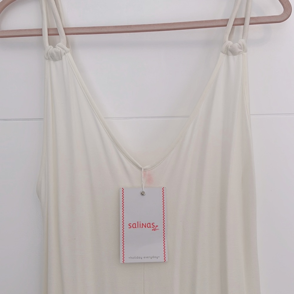 Long beige dress (viscose/spandex)